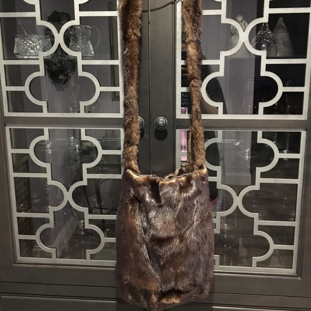 Real Mink Satchel